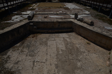 Kourion, Public baths, hexagonal swimming basin of the frigidarium