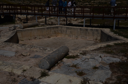 Kourion, Public baths, hexagonal swimming basin of the frigidarium