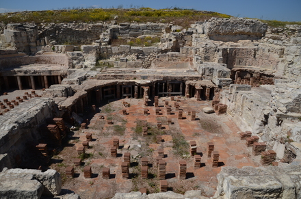 Kourion, Public baths, west hypocaustum