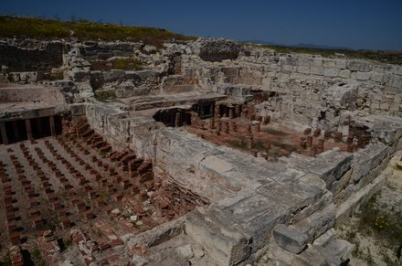 Kourion, Public baths, west hypocaustum