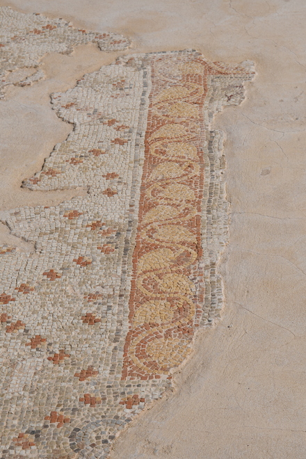Kourion, Episcopal palace, Aula with mosaic floor