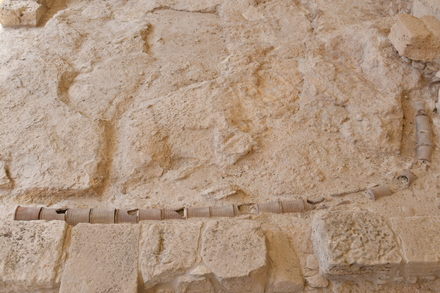 Kourion, Eustolios house, interior with sewer