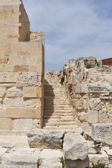 Kourion, Theater, Stairs from top ring down