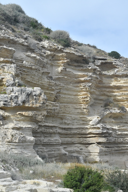 Kourion, Edge of Kourion plateau with ancient tombs