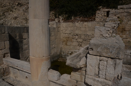 Amathous, Agora, Remains of fountain