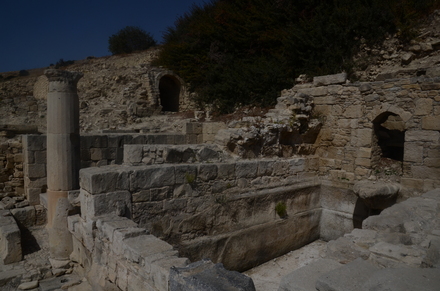 Amathous, Agora, Remains of fountain