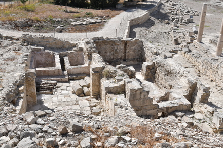 Amathous, Agora, Roman baths