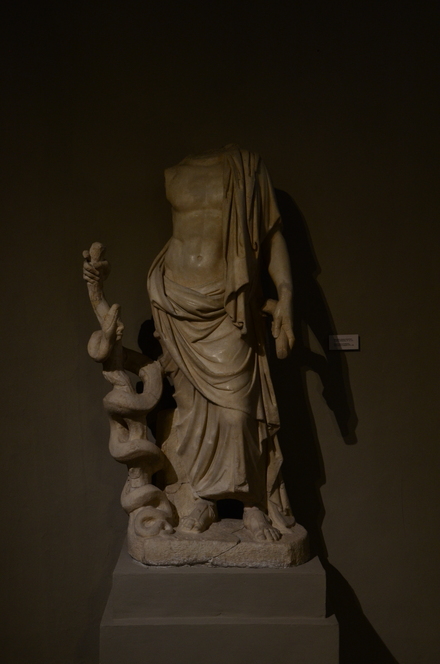 Salamis, Gymnasium, Statue of Asclepius