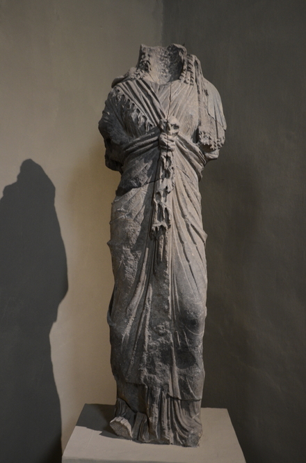 Salamis, Gymnasium, headless statue of Isis