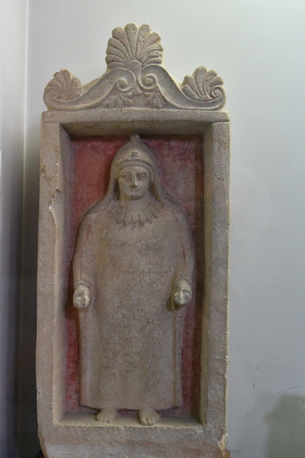 Salamis, Byzantine relief of a lady