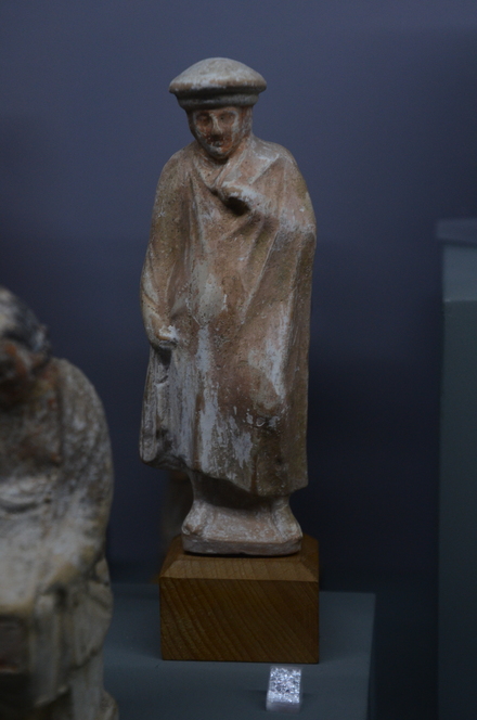 Galene, Tanagra statuette of a man