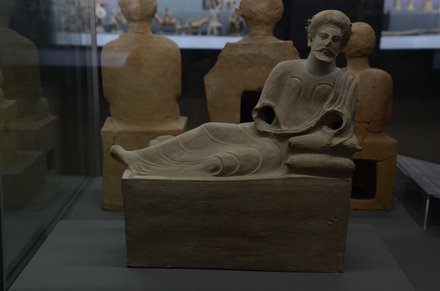 Marion, Funerary statue of a man