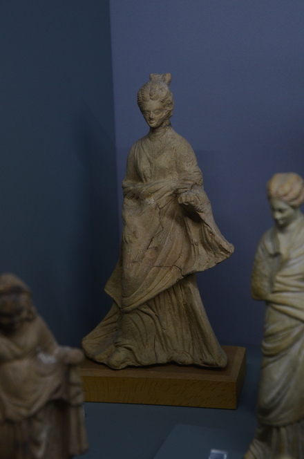 Tanagra statuette of a lady