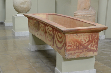 Clay sarcophagus