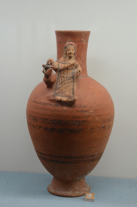 Cypro-Classical II jar with female figure as handle