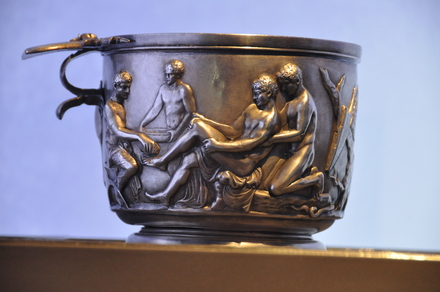 Silver greek-roman cup