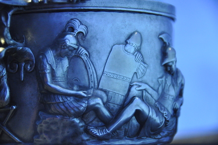Silver greek-roman cup