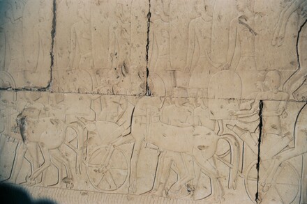 Abydos, Temple for Ramesses II, Relief of the Battle of Kadesh, Chariots