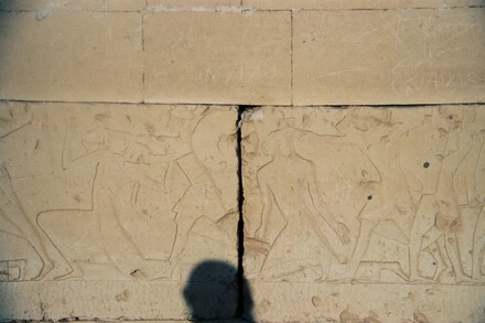 Abydos, Temple for Ramesses II, Relief of the Battle of Kadesh, Soldiers with POWs