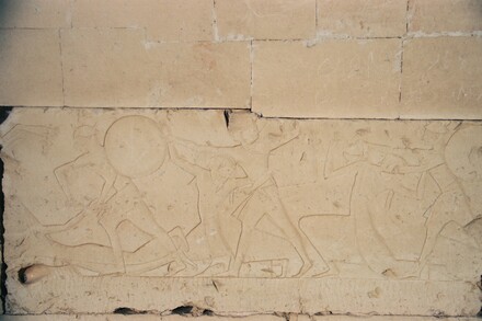 Abydos, Temple for Ramesses II, Relief of the Battle of Kadesh, Soldiers capturing enemies