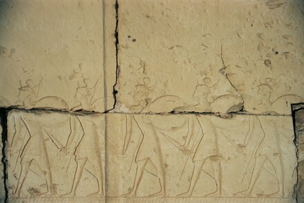 Abydos, Temple for Ramesses II, Relief of the Battle of Kadesh, Marching soldiers