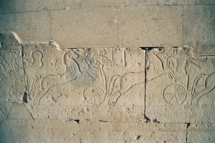 Abydos, Temple for Ramesses II, Relief of the Battle of Kadesh, Hittite chariots