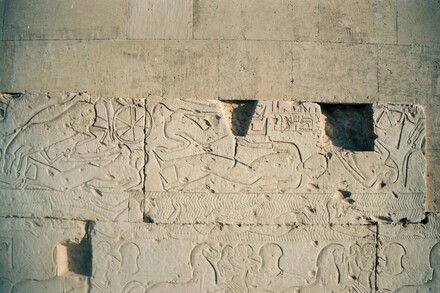 Abydos, Temple for Ramesses II, Relief of the Battle of Kadesh, People killed in action