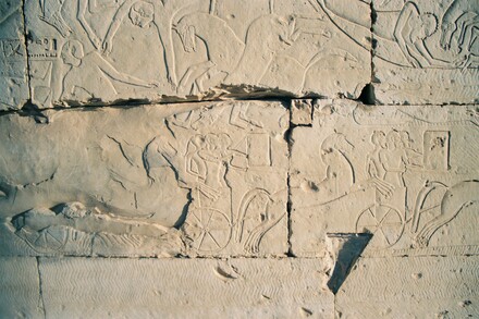 Abydos, Temple for Ramesses II, Relief of the Battle of Kadesh, Hittite chariots