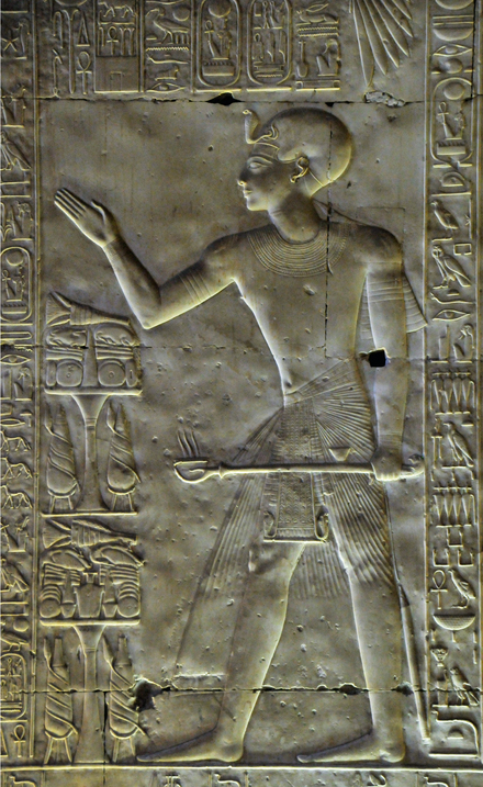 Abydos, Temple of Sety I, Relief