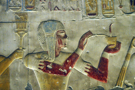 Abydos, Temple of Sety I, Relief