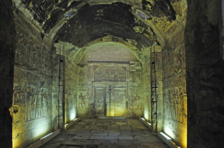 Abydos, Temple of Sety I, Corridor with reliefs