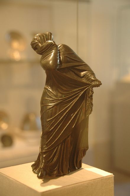 Alexandria, Bronze statue of a veiled and maskes dancer