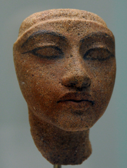 Amarna, Head of Queen Kiya, wife of  Akhenaten (Amenhotep IV)