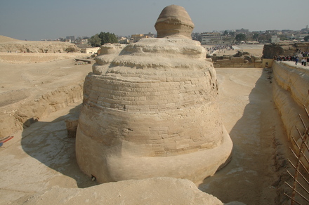 Giza, Sphinx, rear