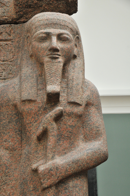 Memphis, Temple of Ptah, Statue of Ramesses II and the god Ptah