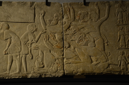 Saqqara, Tomb of Horemheb, Relief, Surrendering enemies