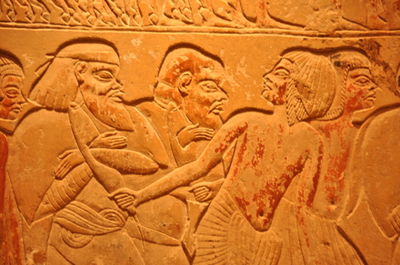 Saqqara, Tomb of Horemheb, Relief, Refugees