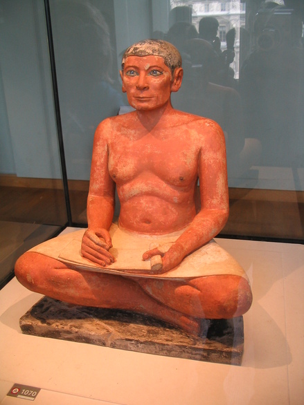 Saqqara, Statue of a seated scribe
