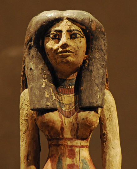 Thebes, West cemetery, Statue of a woman