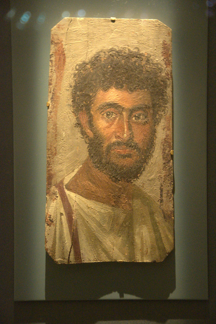 Fayyum portrait of a bearded man