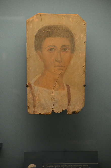 Fayyum portrait of a young man