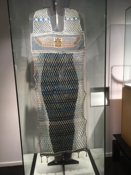 Egyptian dress, composed of beads