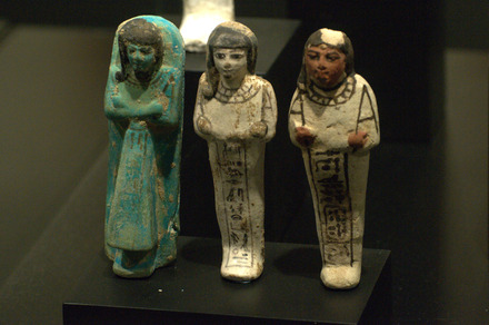 Three shabtis