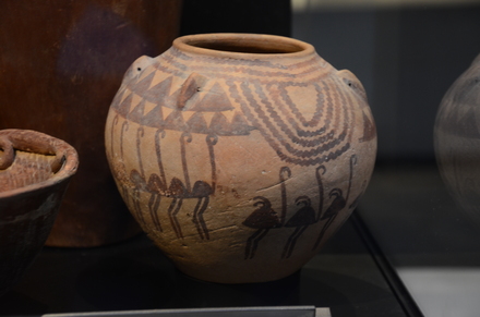 Naqada II pottery with cranes