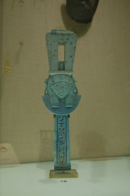 Sistrum with a cartouche of Ptolemy I Soter