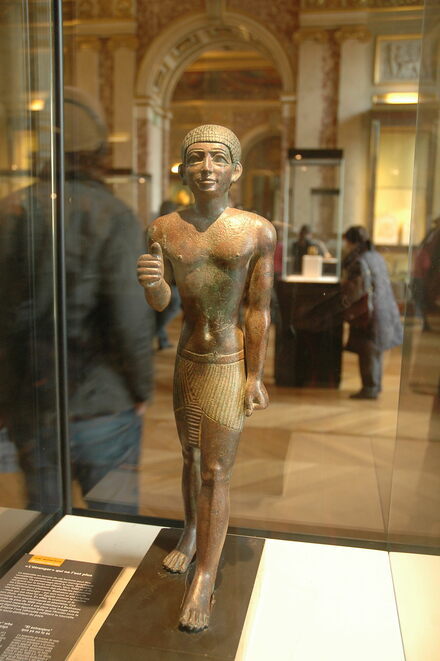 Statue of a Libyan chief named Bachasou