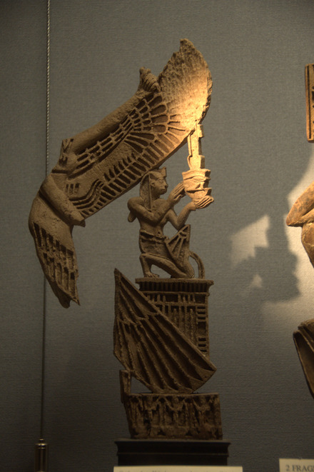 Sculpture of a sacrificing king