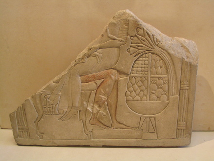 Relief of Akhenaten, Nefertiti, and children