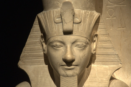 Statue of Horemheb and Horus