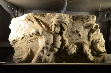 Grand, Thermae, Frieze with triton